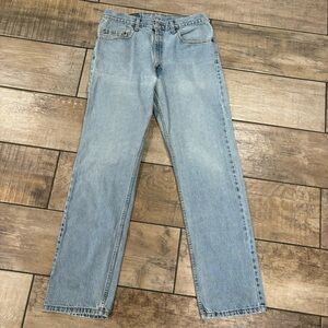 Vintage Levi's 505 blue straight leg jeans men’s size w34xL32  light wash